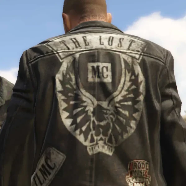 Johnny GTA The Lost MC Black Leather Jacket