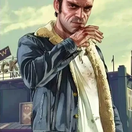 GTA 5 Trevor Philips Blue Denim Jean Jacket