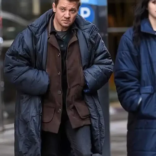 Clint Barton Hawkeye Blue Puffer Coat