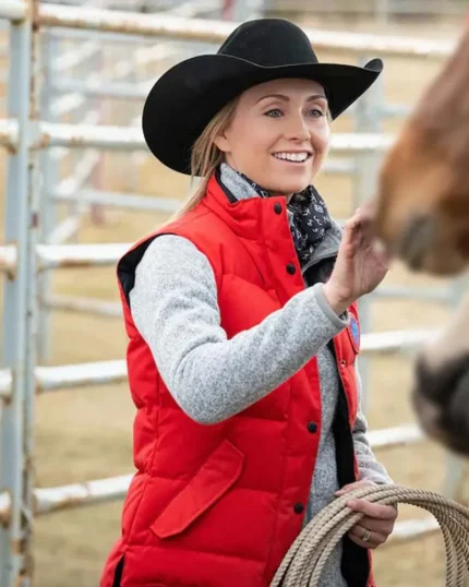 Amy Fleming Heartland S14 Red Vest