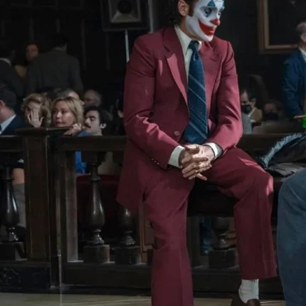 Joker: Folie à Deux Joaquin Phoenix Maroon Suit