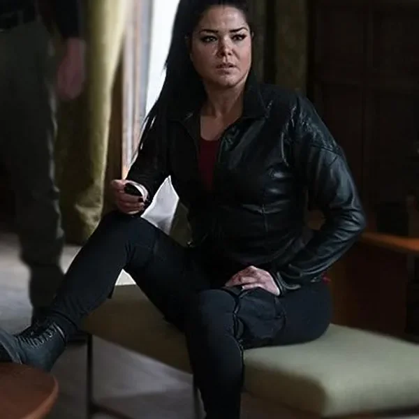 Asha Khanna King of Killers 2023 Black Leather Jacket