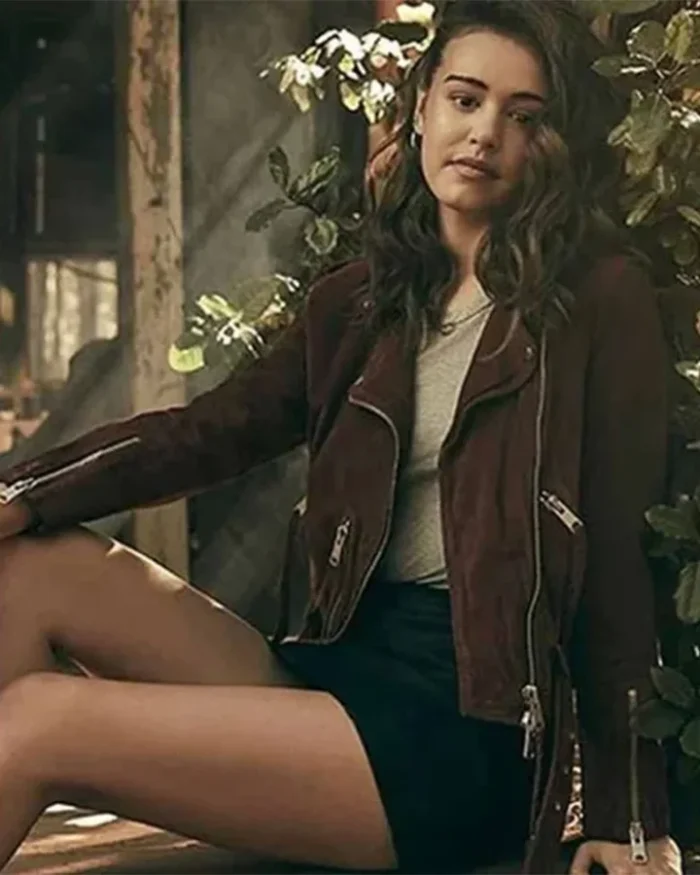 Josie Saltzman Legacies Suede Leather Jacket