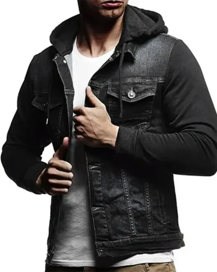 Legacies Landon Kirby Grey Hooded Denim Vest