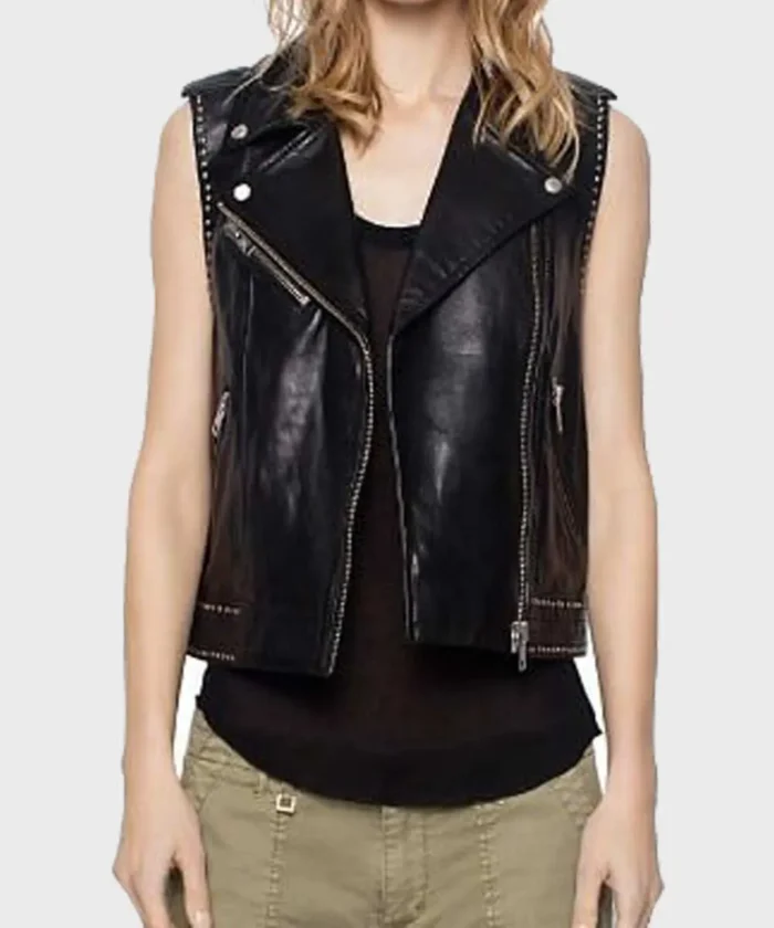 Lucifer Mazikeen Leather Black Vest