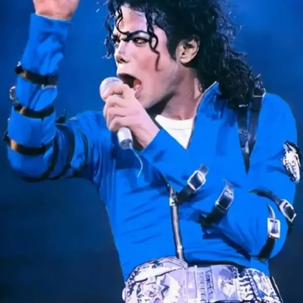  Michael Jackson Bad World Tour Blue Jacket