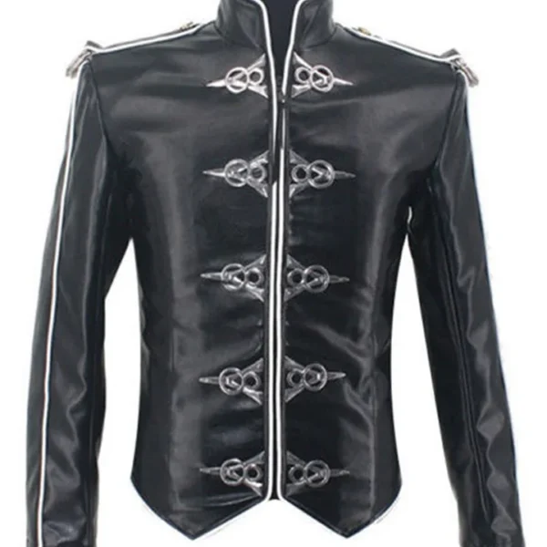 Michael Jackson Black Stand Up Collar Jacket