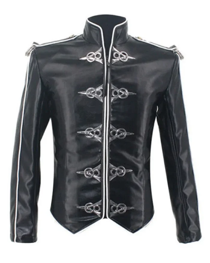 Michael Jackson Black Stand Up Collar Jacket