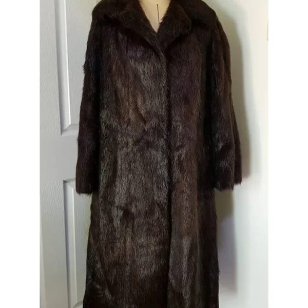 Nash Vintage Mink Fur Dark Brown Coat