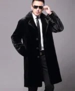 Kairo Genuine Mink Fur Black Coat