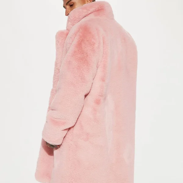 Lachlan Mink Fur Pink Coat