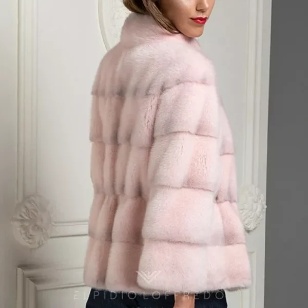 Leticia Mink Fur Pink Jacket