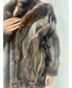 Magnus Vintage Mink Fur With Real Leather Coat