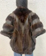 Magnus Vintage Mink Fur With Real Leather Coat