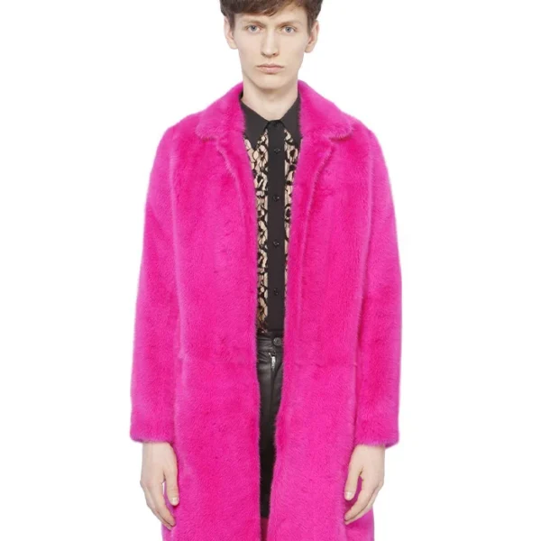  Harry Mink Fur Pink Coat