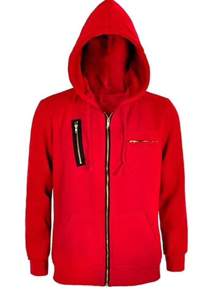 La Casa De Papel Money Heist Red Hooded Jacket