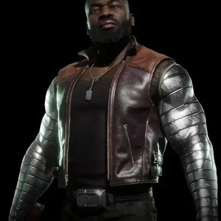 Mortal Kombat 11 Jax Leather Brown Vest