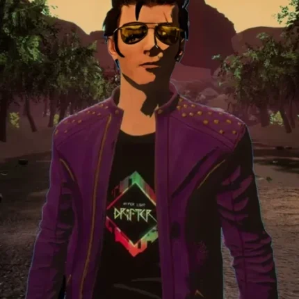 Travis Strikes Again No More Heroes Purple Jacket