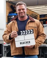 Reacher Alan Ritchson Brown Jacket