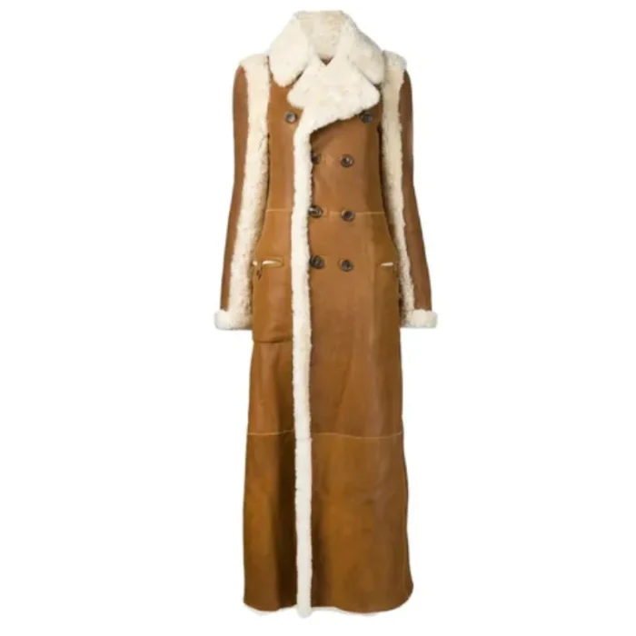 Rihanna Shearling Coat