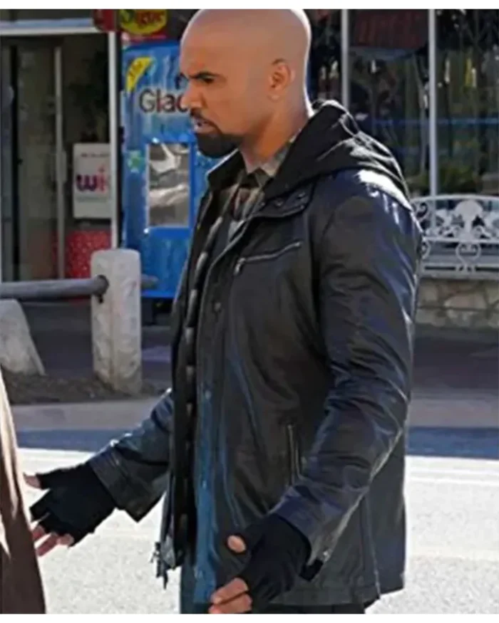 S.W.A.T. S06 Shemar Moore Black Leather Jacket