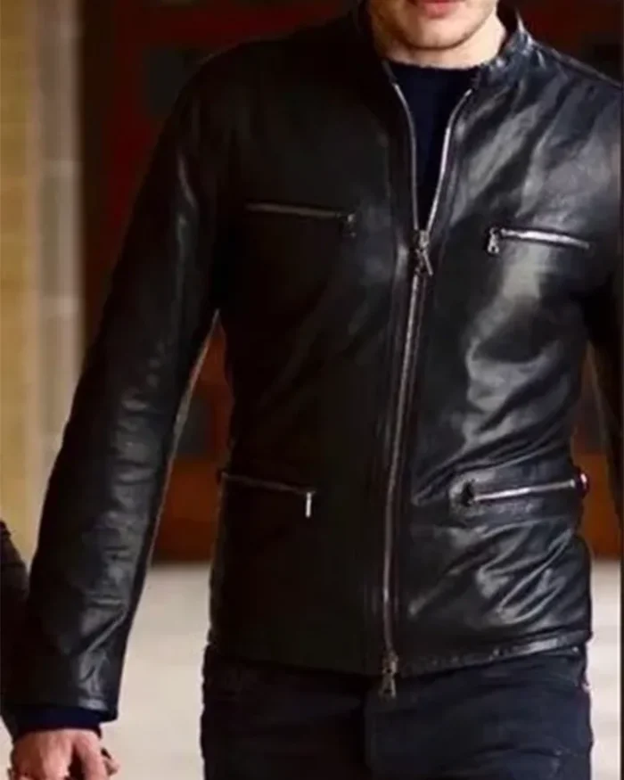 Shadowhunters Jace Wayland Leather Black Jacket