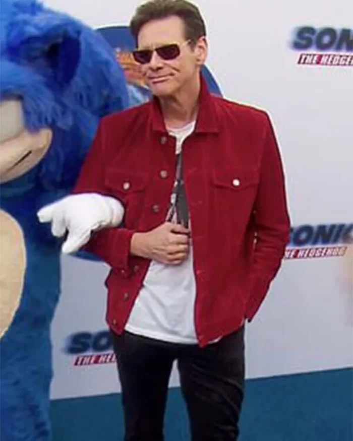 Jim Carrey Sonic the Hedgehog Event Red Jacket