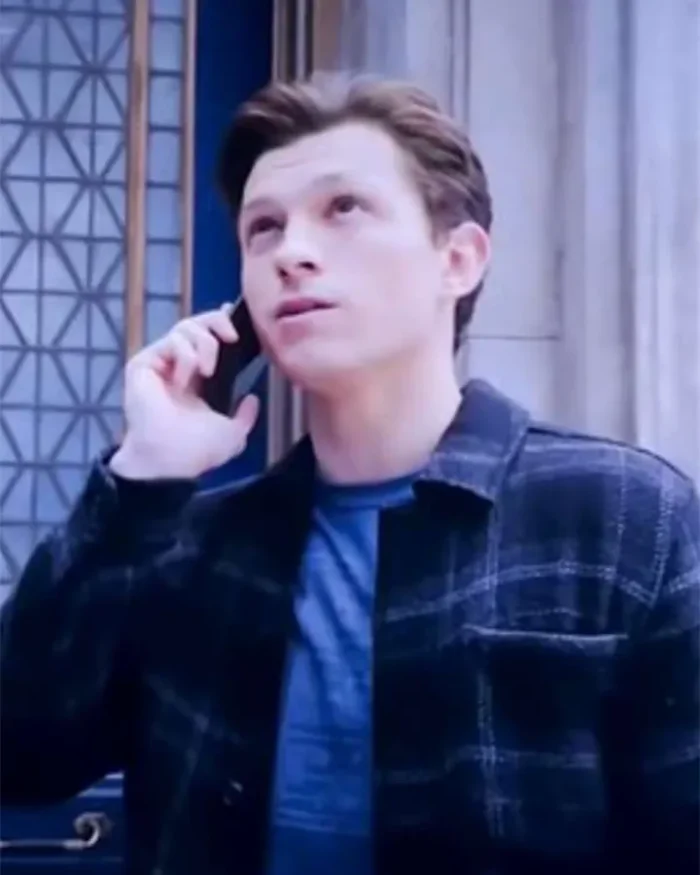 Spider-Man No Way Home Tom Holland Plaid Shirt