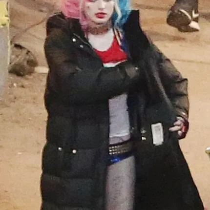 Harley Quinn Suicide Squad Black Parachute Coat