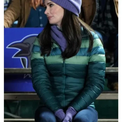 Superman and Lois Lane S02 Green Zip Up Puffer jacket