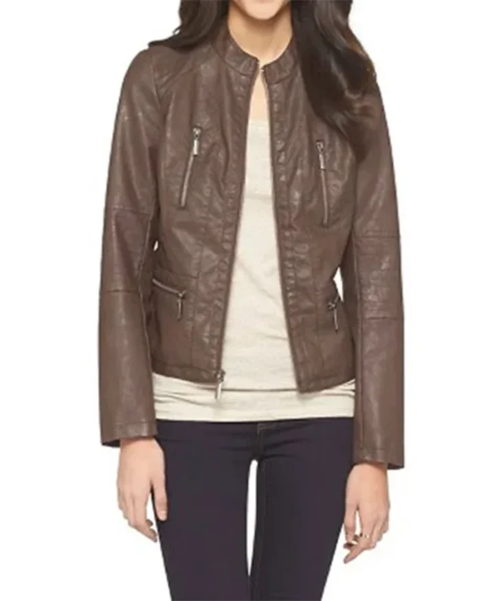 Teen Wolf Hayden Romero Brown Leather Jacket