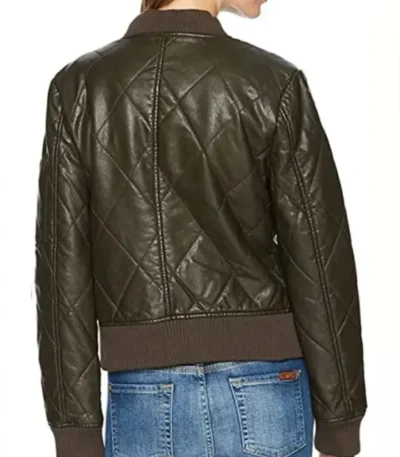 The 100 S06 Raven Reyes Quilted Bomber Jacket