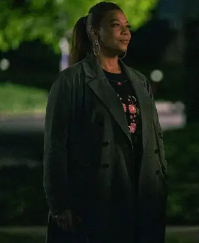 Queen Latifah The Equalizer S02 Grey Trench Coat