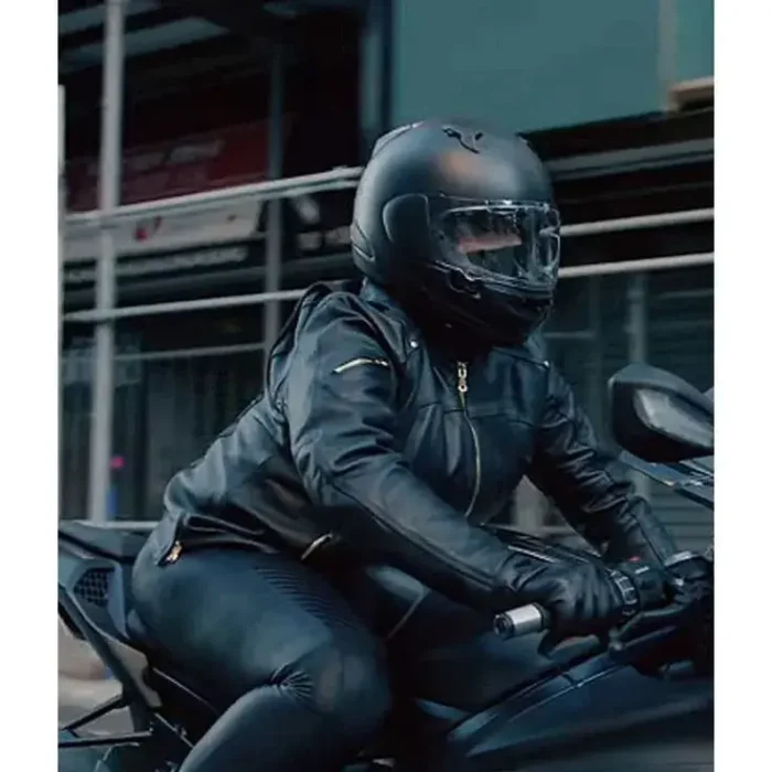 The Equalizer 2021 Robyn McCall Leather Biker Jacket