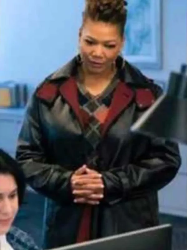  The Equalizer S01 EP07 Queen Latifah Black Leather Coat