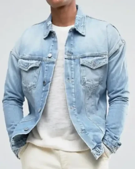 Barry Allen The Flash S04 Blue Denim Jacket