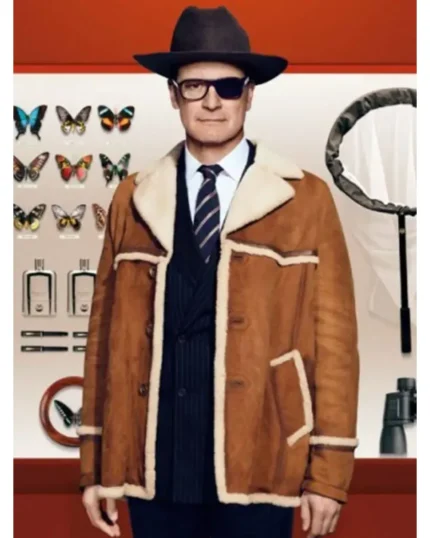 Kingsman The Golden Circle Harry Hart Brown Jacket