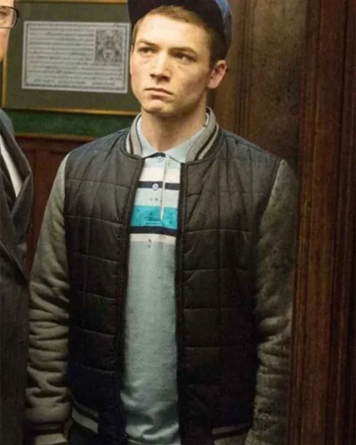 Kingsman The Secret Service Eggsy Black Bomber Jacket