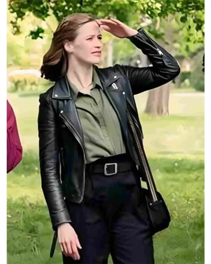 The Love Club 2023 Tara Black Leather Jacket