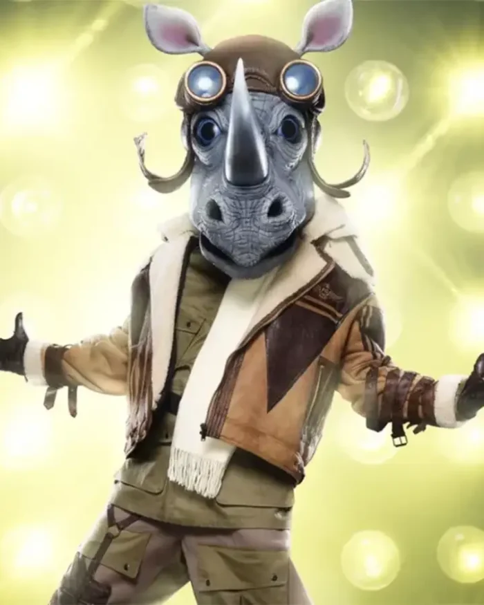 The Masked Singer Rhino Brown Leather Jacket