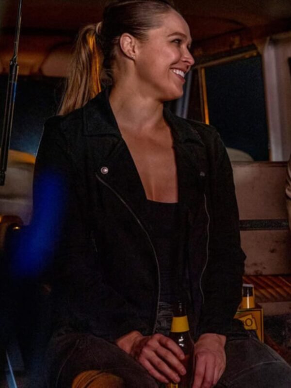 911 Lena Bosko Black Biker Leather Jacket