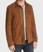 911 S03 Eddie Diaz Suede Leather Jacket