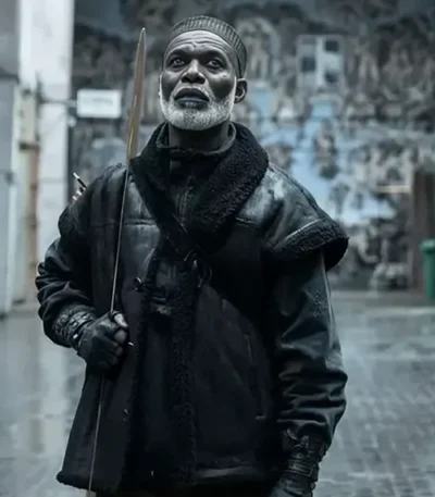 The Walking Dead Daryl Dixon Fallou Boukar Black Shearling Vest