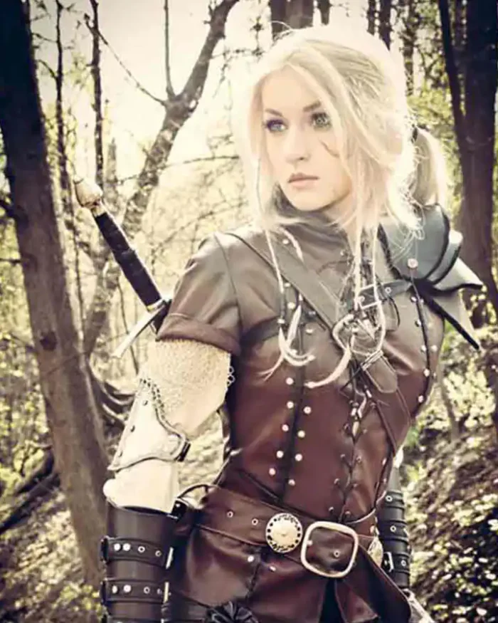 The Witcher Saga Cirilla Dark Brown Leather Vest