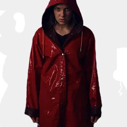 Stranger Things Eleven Red Hooded Coat