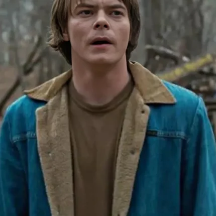 Stranger Things Jonathan Byers Sherpa Denim Jacket