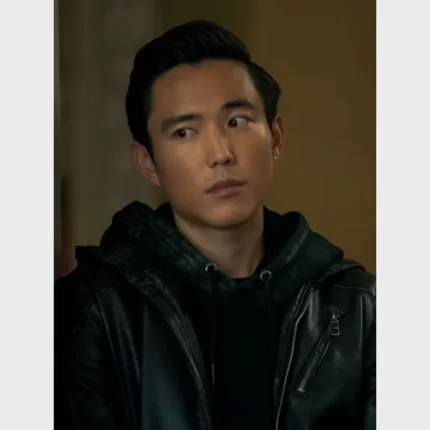 Ben Hargreeves The Umbrella Academy S02 Black Leather Jacket