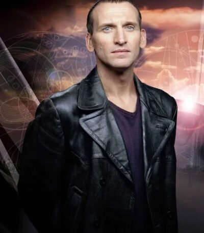 9th Doctor Who Black Leather Jacket