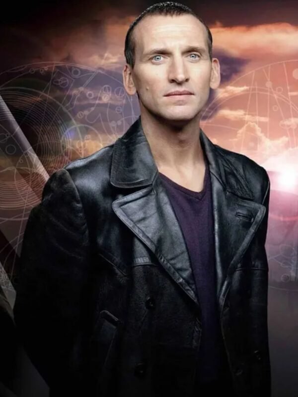 9th Doctor Who Black Leather Jacket
