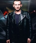 9th Doctor Who Black Leather Jacket